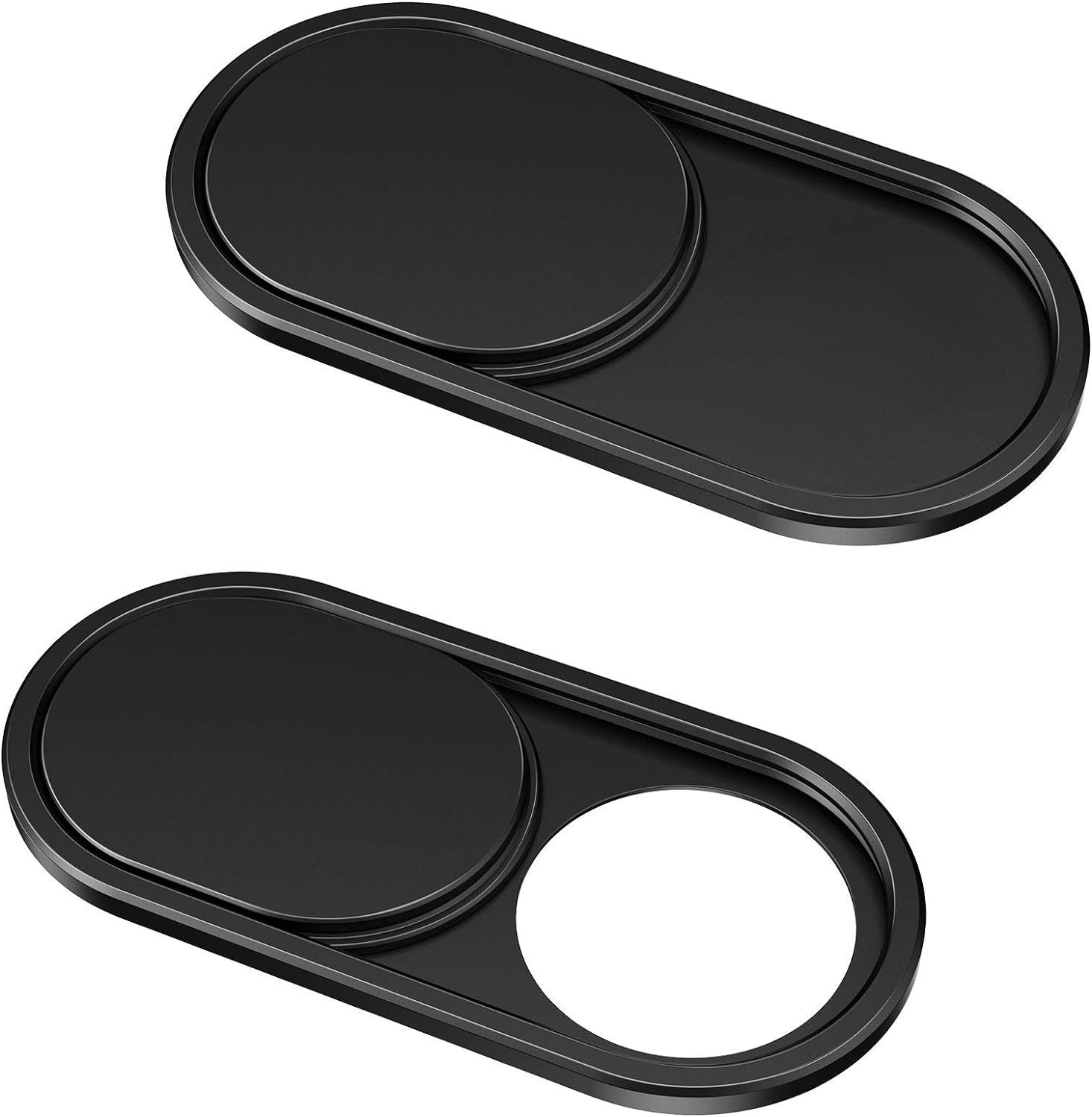 CloudValley Webcam Cover Slide[2-Pack], 0.023 Inch Ultra-Thin Black-2 Pcs 