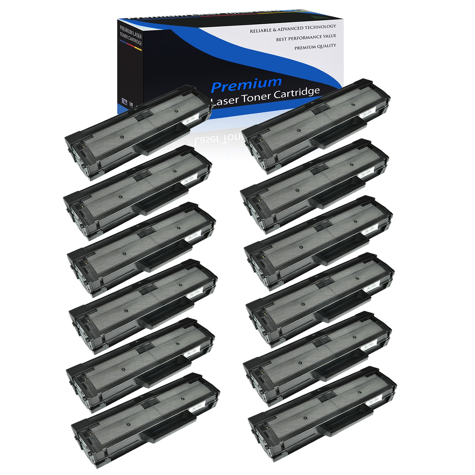 12PK MLT-D101S 101S Toner Cartridge for Samsung SF-761 SF-761P ML-2163 ML-2165