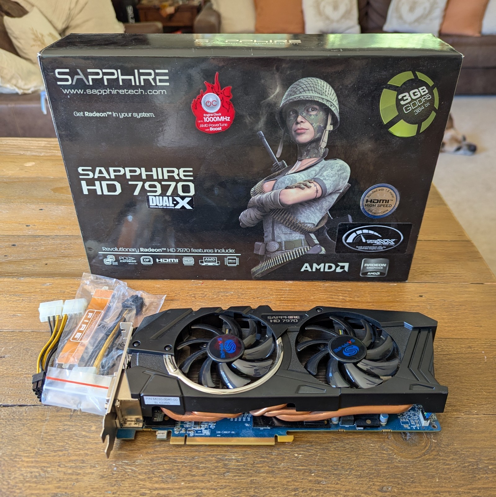 Sapphire DUAL-X AMD Radeon HD 7970 3G GDDR5 OC Boost Video Graphics Card w/ Box