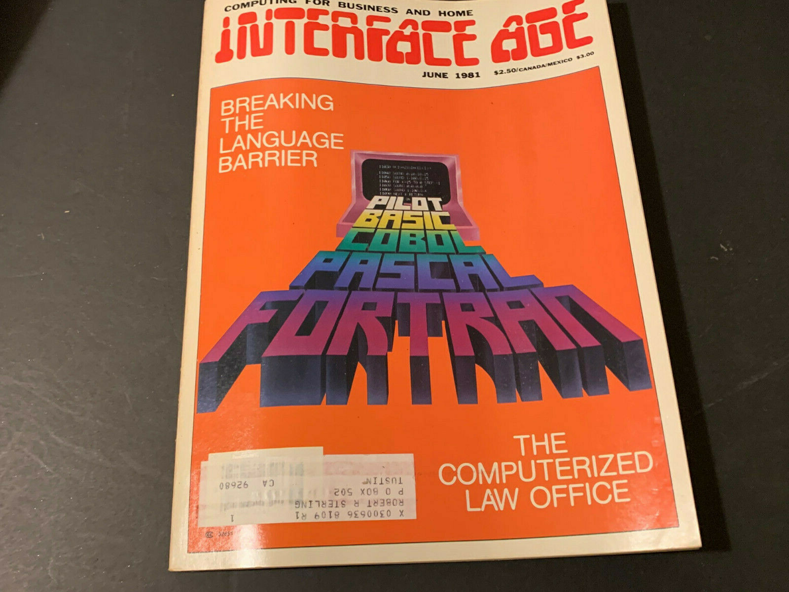 INTERFACE AGE MAGAZINE VINTAGE JUNE 1981 RARE LAST ONE 