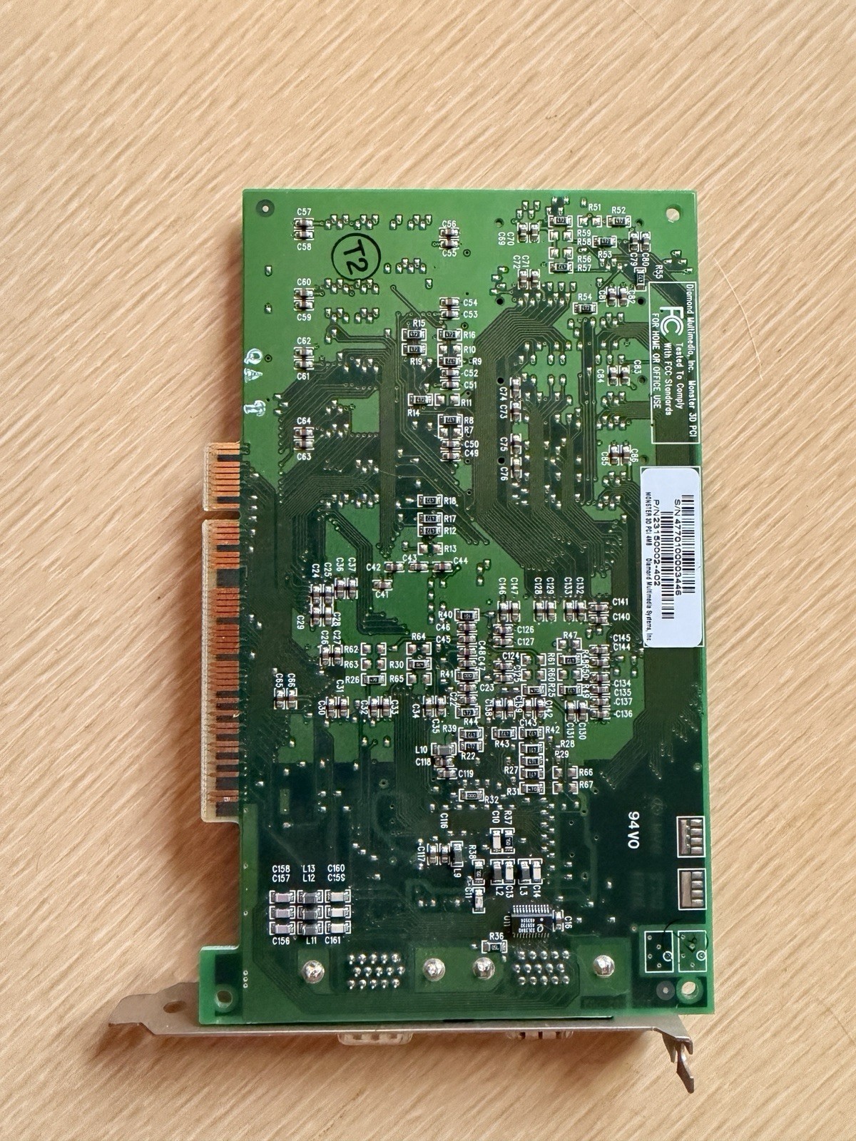 Diamond Multimedia Monster 3D 3dfx 1 4MB PCI Graphics Card 23150002-402