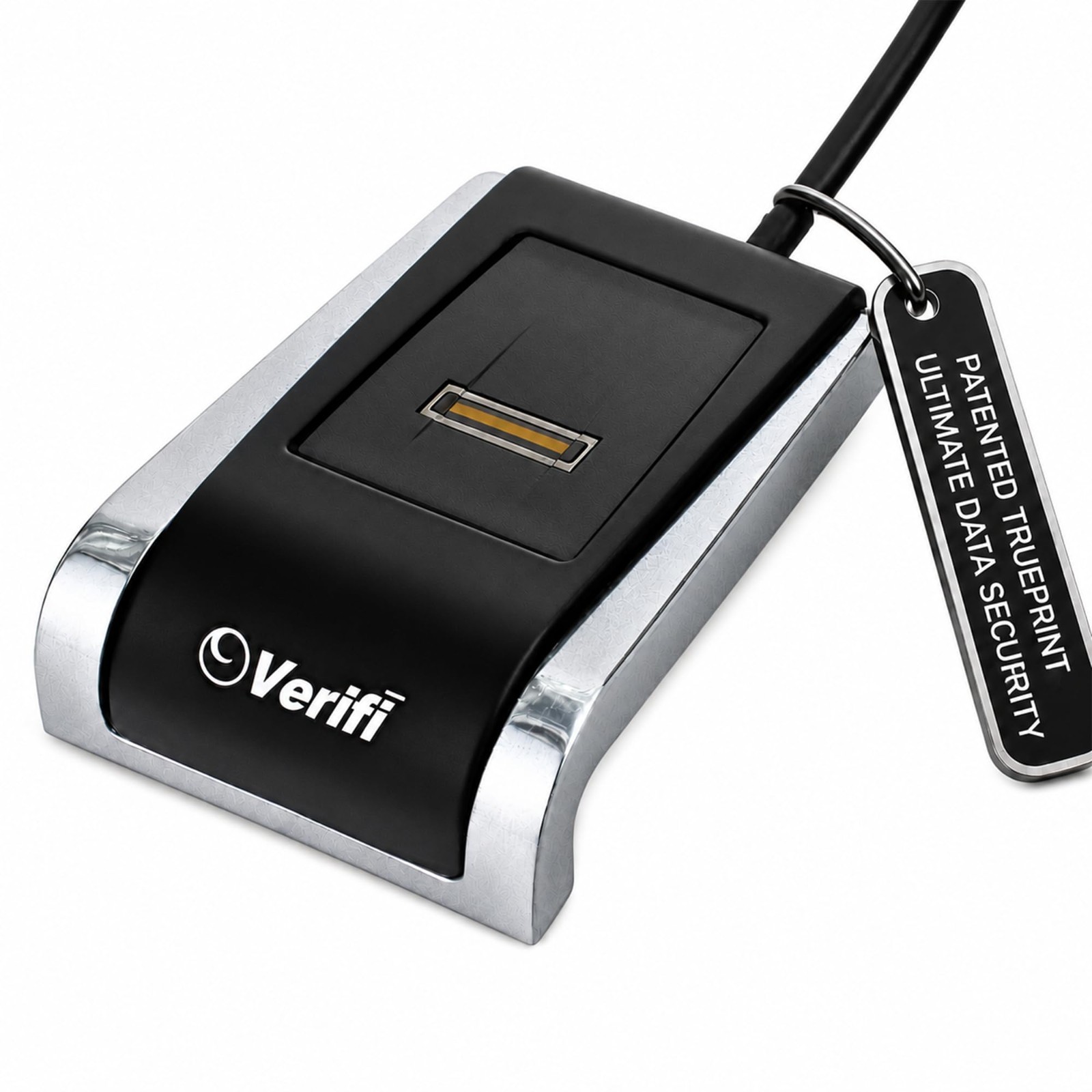 Verifi P2000 USB Fingerprint Reader Windows Hello Passkey Aluminum Black/Silver