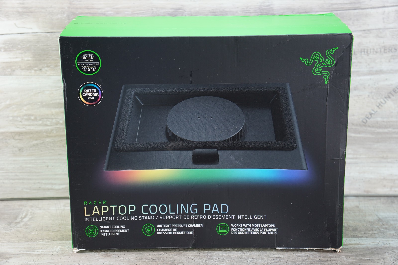 Razer Laptop Cooling Pad Chroma RGB Intelligent Fan Control RC21-02300100-R3UC