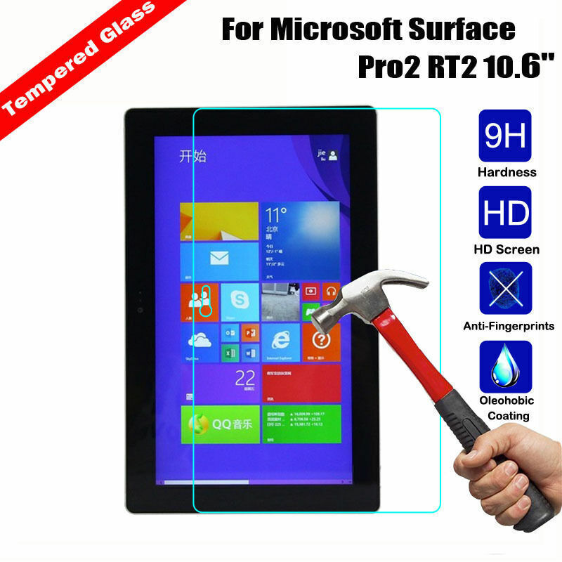 2Pcs For Microsoft Surface Pro 2 3 4 5 Pro 7 Tempered Glass Screen Protector