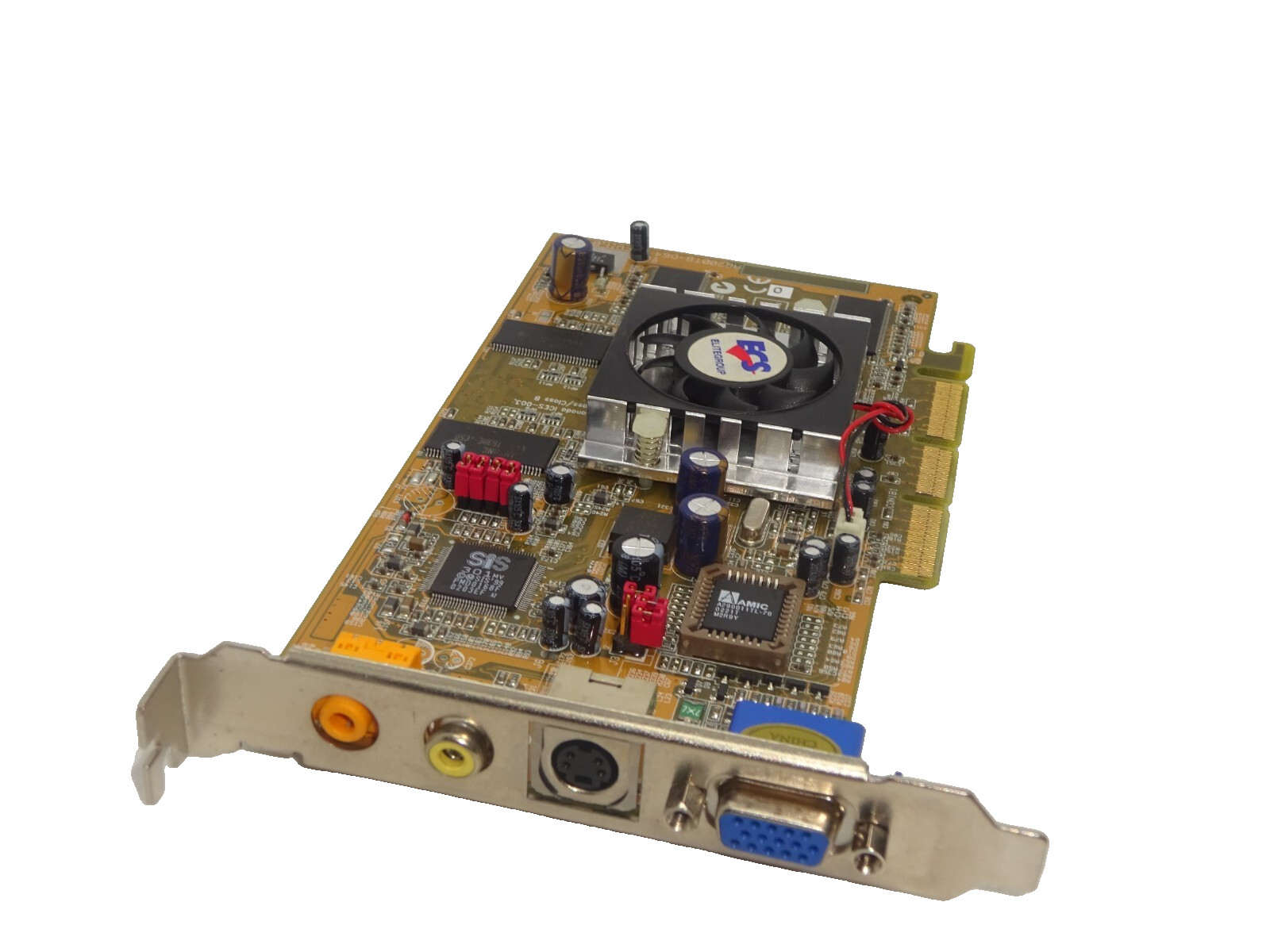 ECS ELITE GROUP AG200T8-D64 SIS330 XABRE 64MB AGP DVI S-VIDEO RCA #GK11557