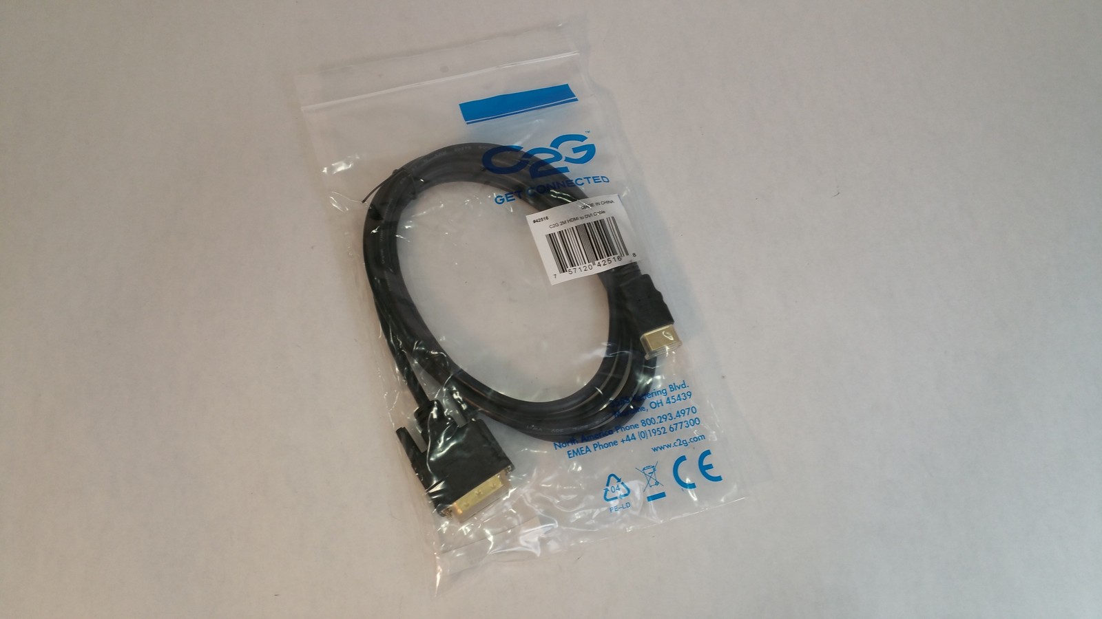 New C2G Cables To Go 42516 HDMI To DVI-D Video Cable 2 Meters / 6 Feet