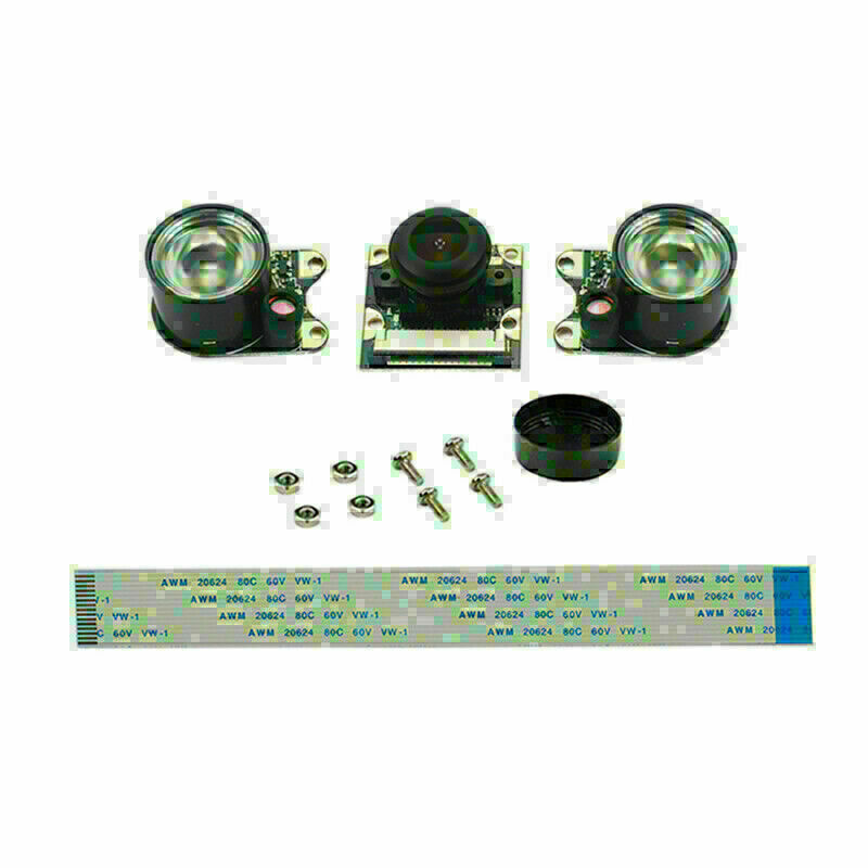 5MP OV5647 Adjustable-Focus Fisheye Camera Module For Raspberry Pi 4 Model B 4B