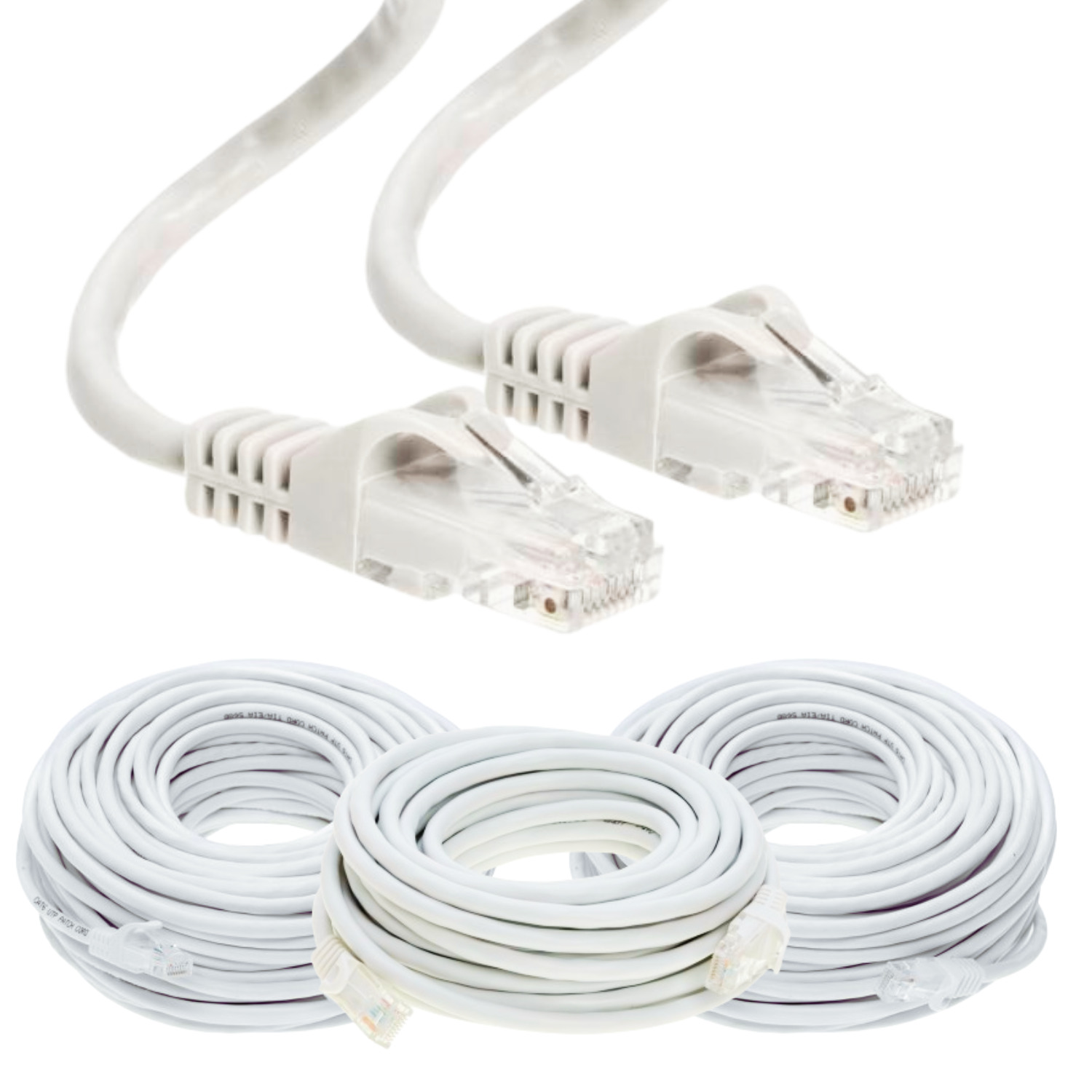 Cat6 Patch Cord for Router Internet Ethernet Network Modem Wire 1.5FT-200FT Lot