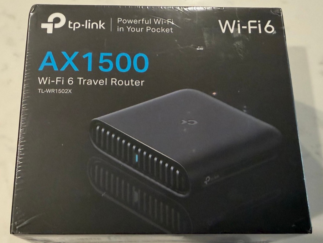 TP-Link AX 1502 WiFi 6 Portable Travel Router - SEALED NEW :)