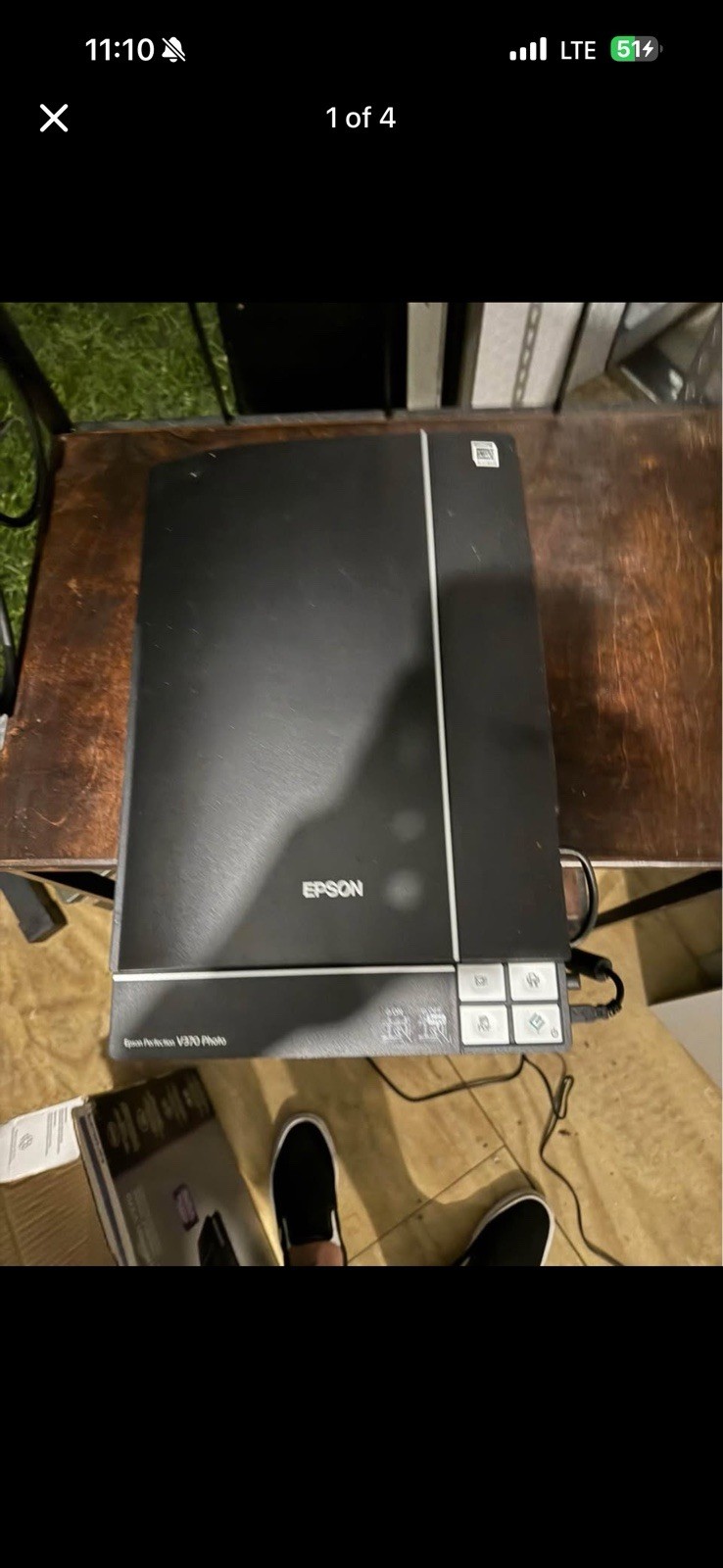 Epson Perfection V370 Photo Flatbed Scanner J232D Open Box Tested