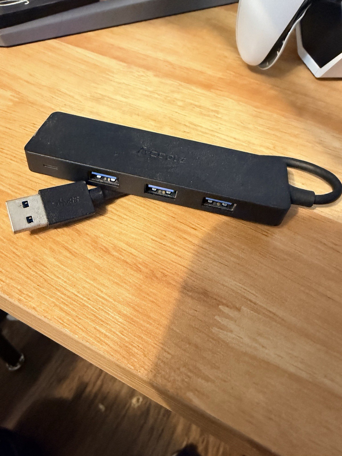 Aceele USB Hub 3.0 Splitter  8” Cable Cord, 4usb -Port Ultra-Sli