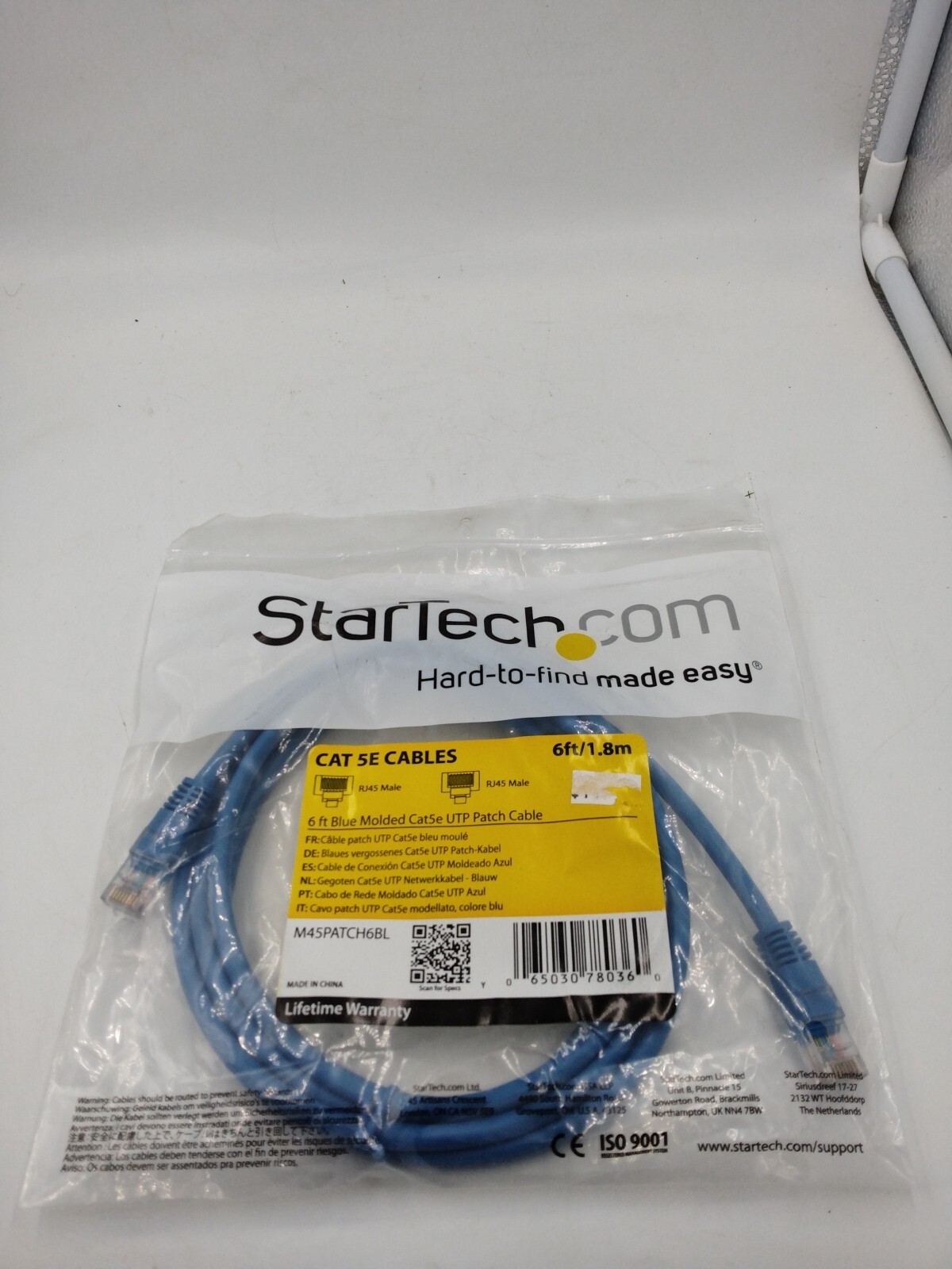 Cat 5E 6ft/1.8m Blue Cable