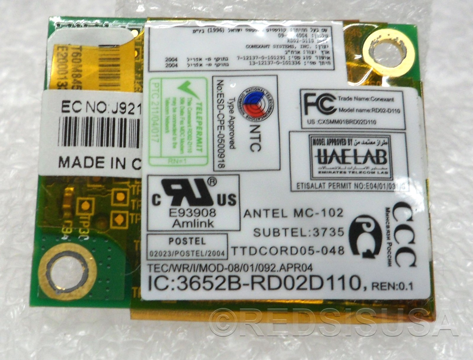 Conexant Laptop 56k Modem RD02-D110