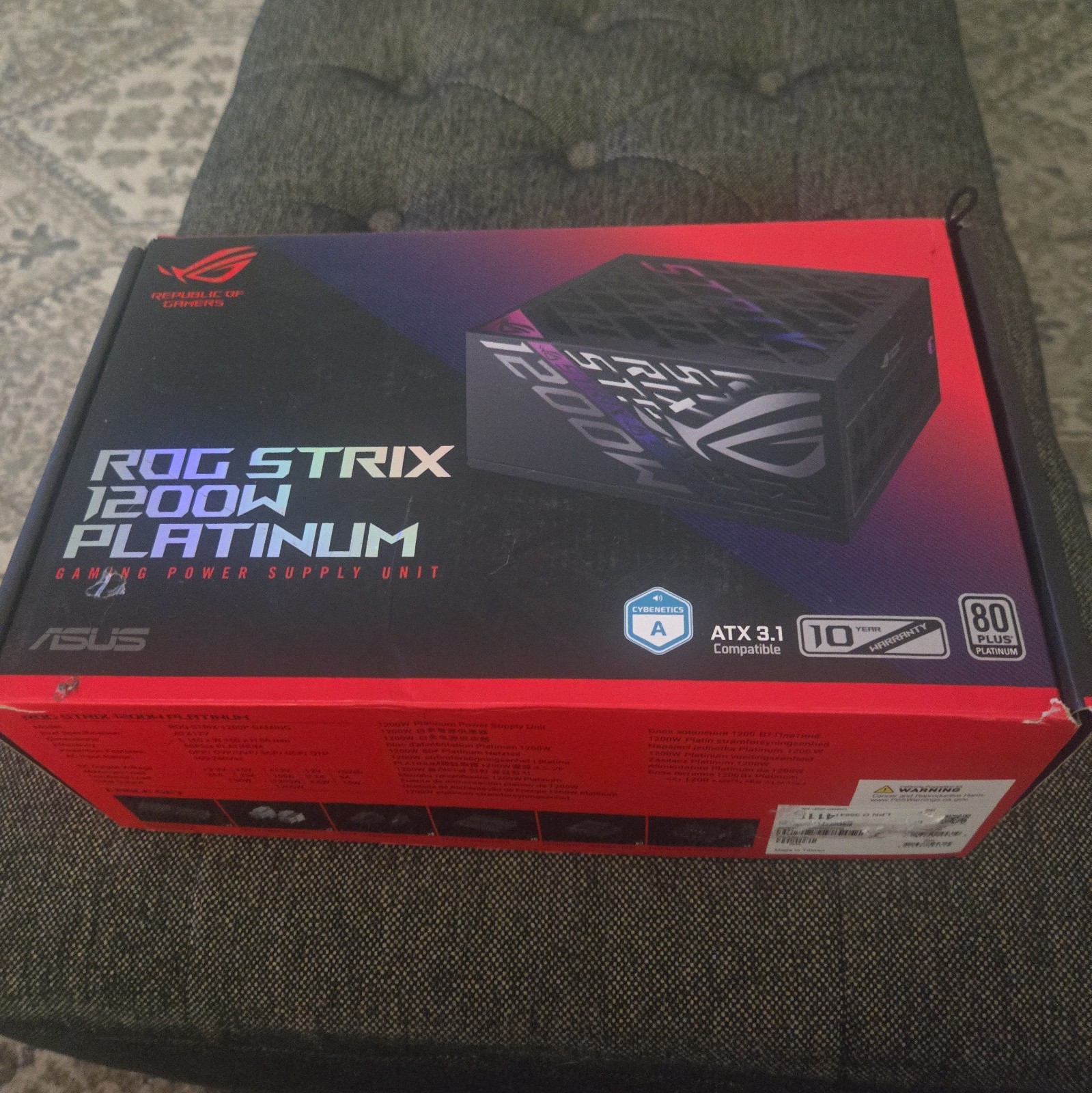 Asus ROG Strix 1200W 80+ Platinum Fully Modular ATX 3.1 Power Supply