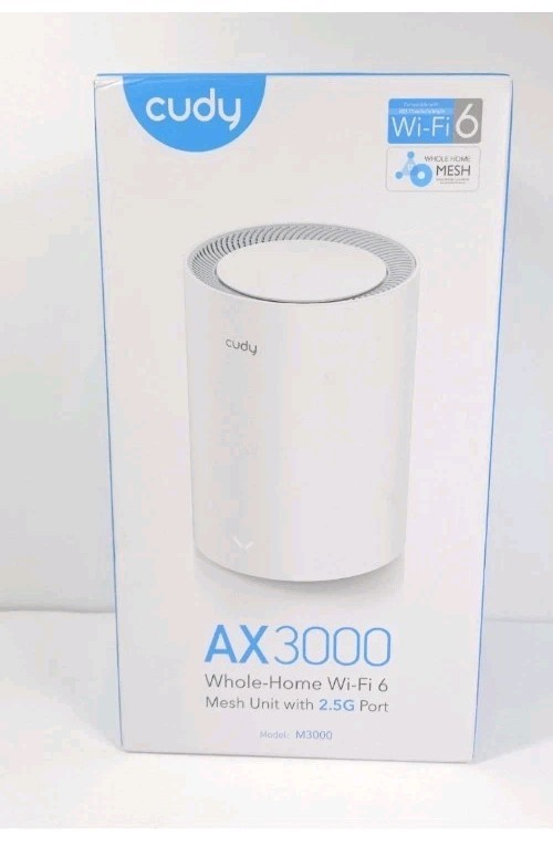 Cudy AX3000 Whole-Home WiFi 6 Mesh Unit with 2.5G Port - Model:M3000