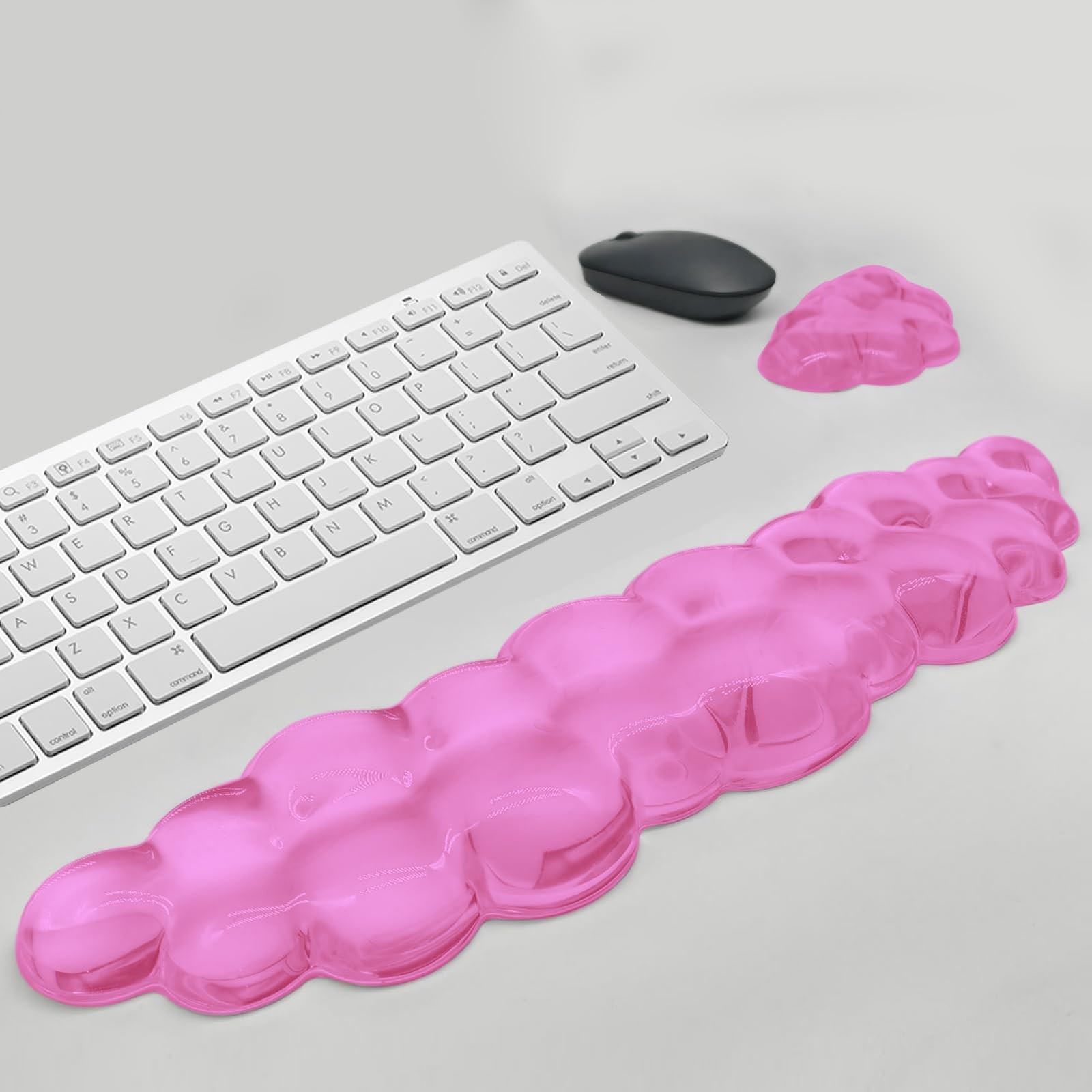 Gel Cloud Keyboard & Mouse Wrist Rest Ergonomic /, Pink