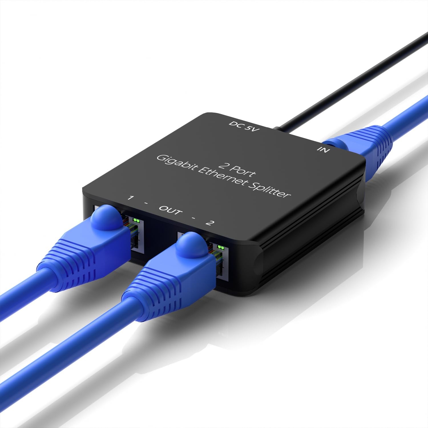 Rj45 Ethernet Splitter Rj45 Splitter High Speed 1000mbps Network 1 In 2 Out 2 D