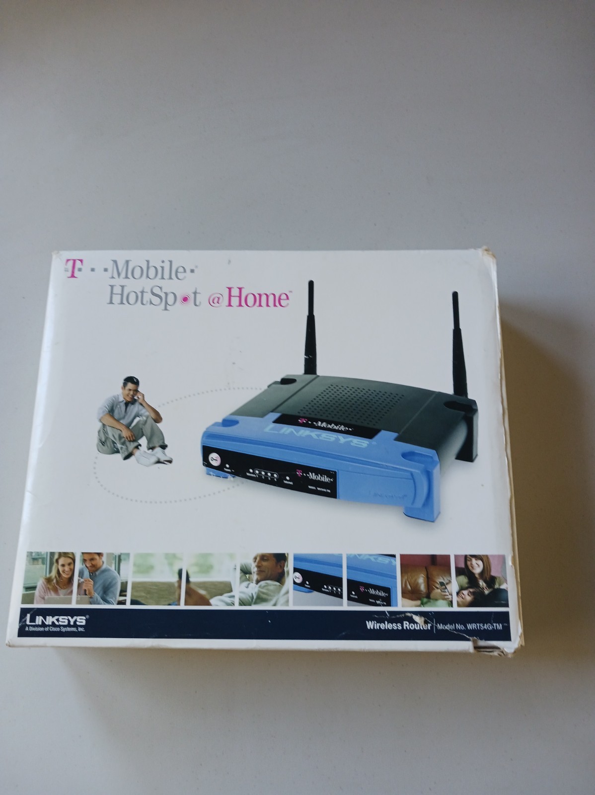​Linksys WRT54G-TM Wireless-G Broadband Router T-Mobile HotSpot @Home Untested