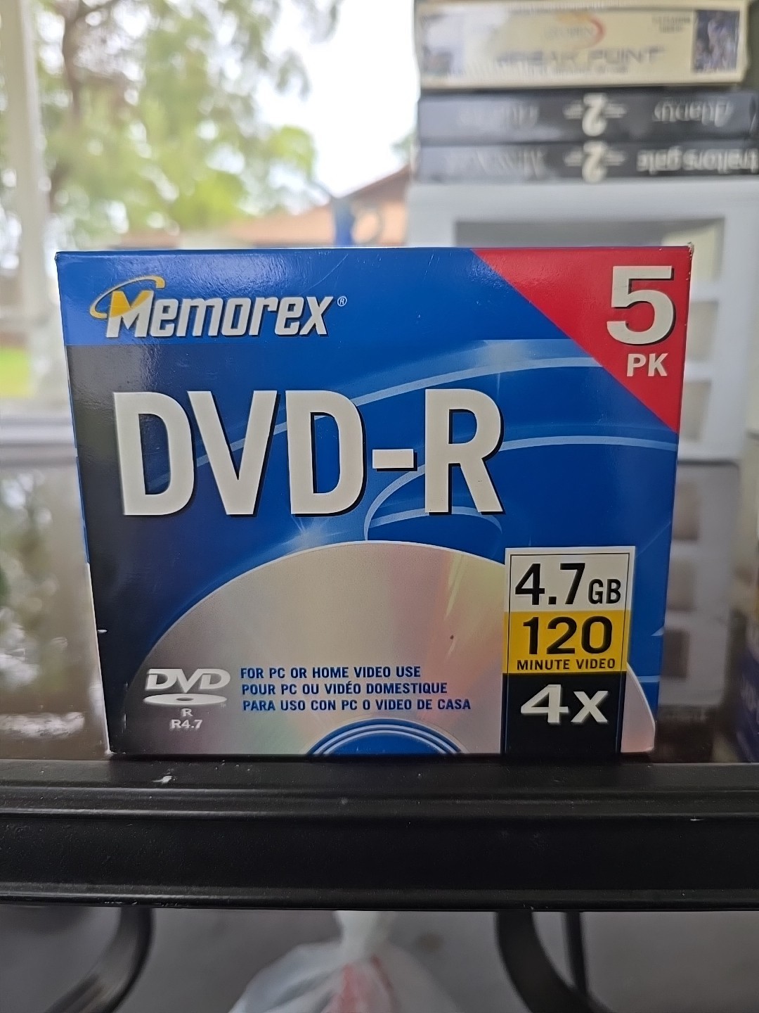 Memorex  5 Pk Dvd -R 4.7 GB 120 Min Video 4x New