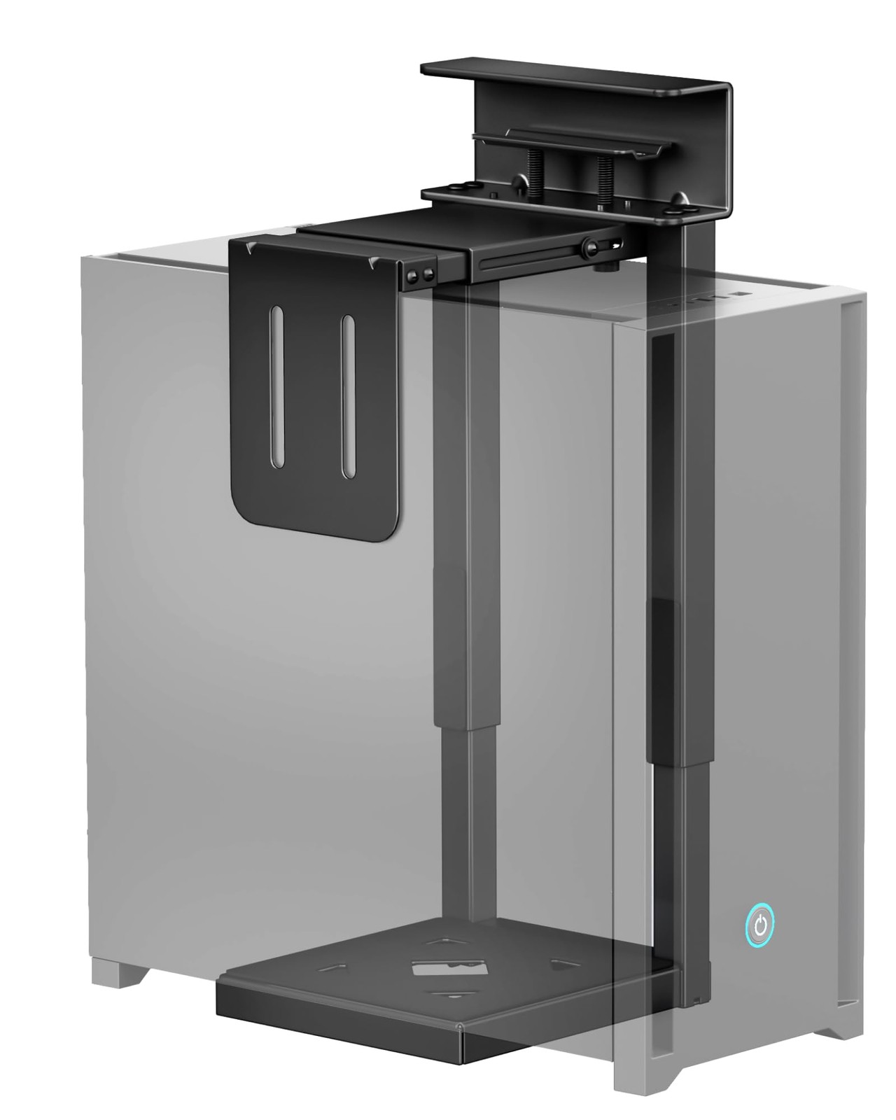 Under Desk PC Mount, Fits 16.1-25.6" PC Cases, Max 66lbs, Black