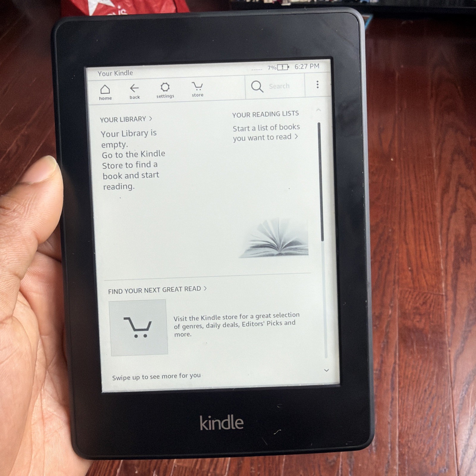 Amazon Kindle Paperwhite (7th Gen.) DP75SDI 2GB Wi-Fi + Bundle with Cover