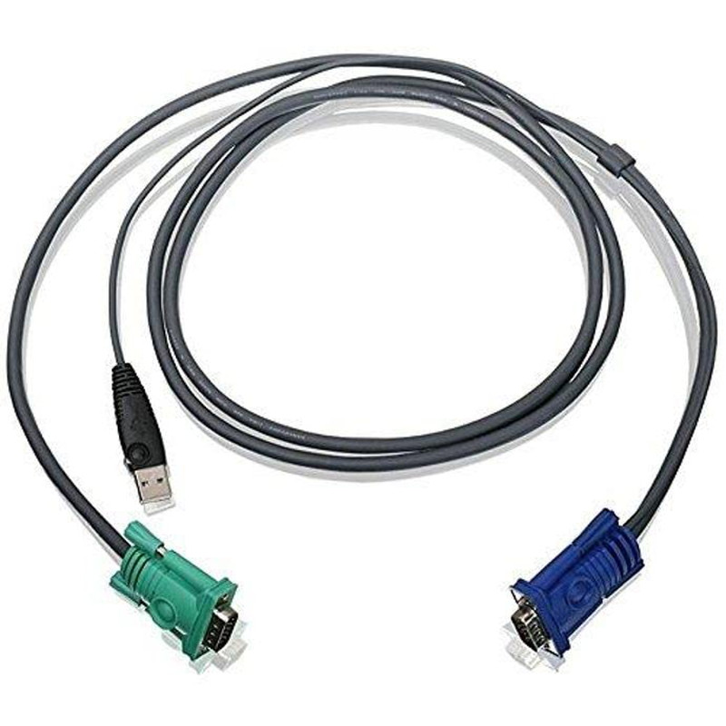 Iogear Usb Kvm Cable 6 Feet G2L5202U Dark Gray