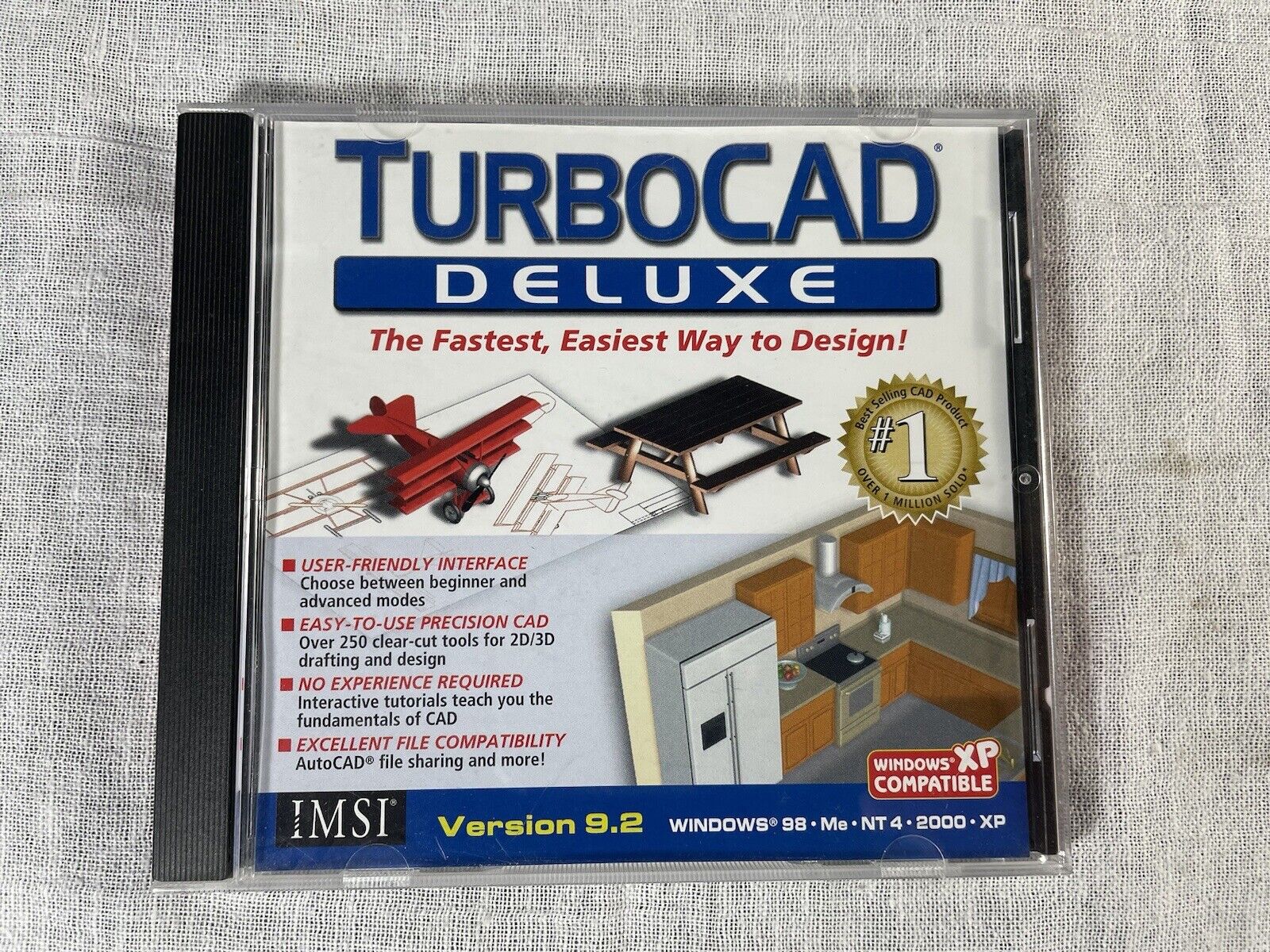 TurboCAD Deluxe 9.2 For WINDOWS 98, 2000, XP Design Software 3D 2005 IMSI