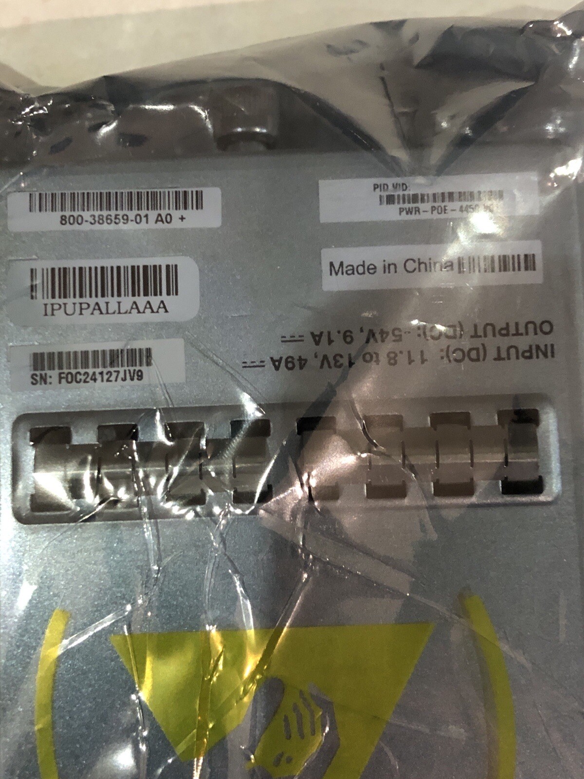 Cisco PWR-POE-4450 V01 power supply