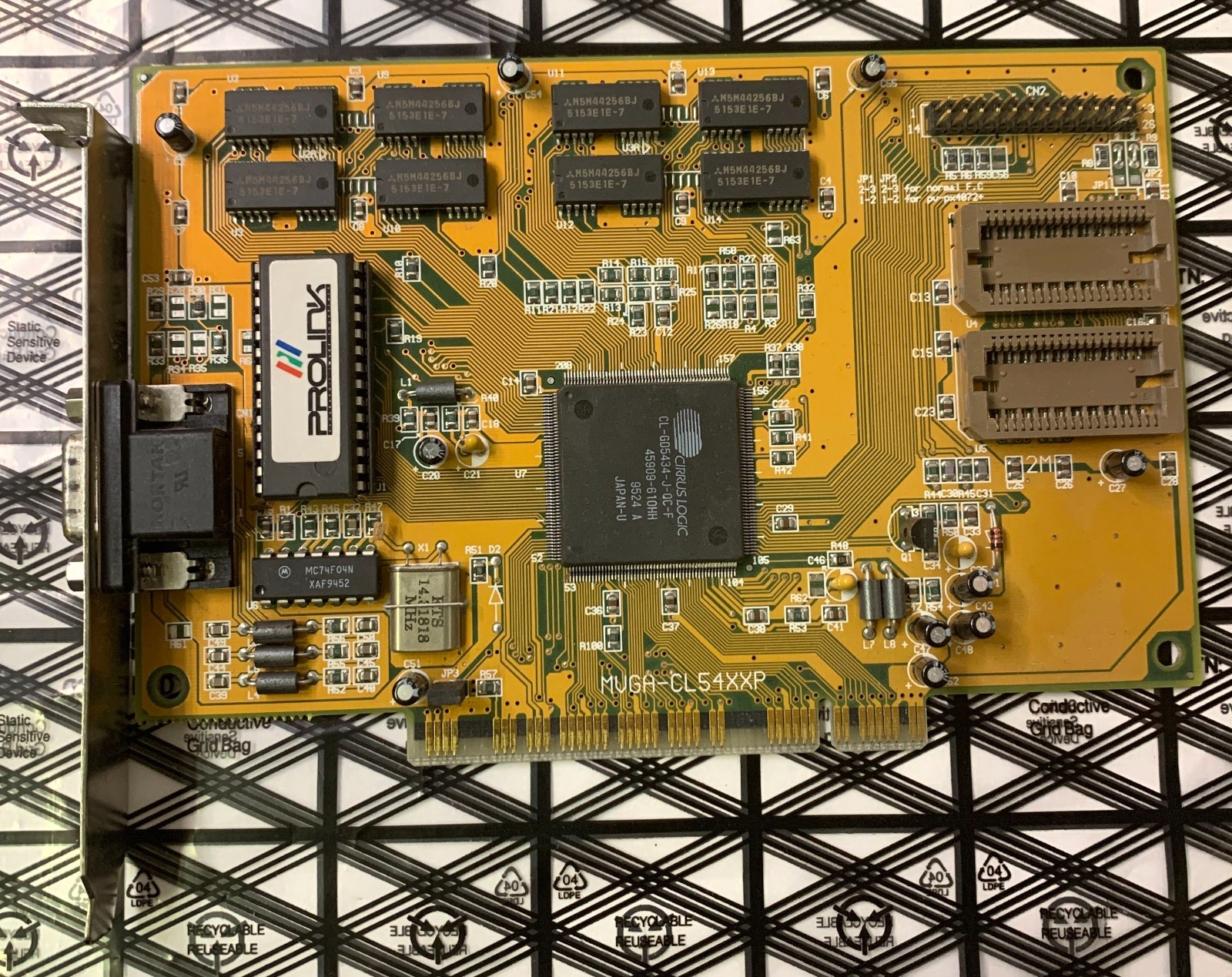 Prolink MVGA-CL54XXP CirrusLogic CL-GD5434 Chipset PCI VGA Video Graphics Card