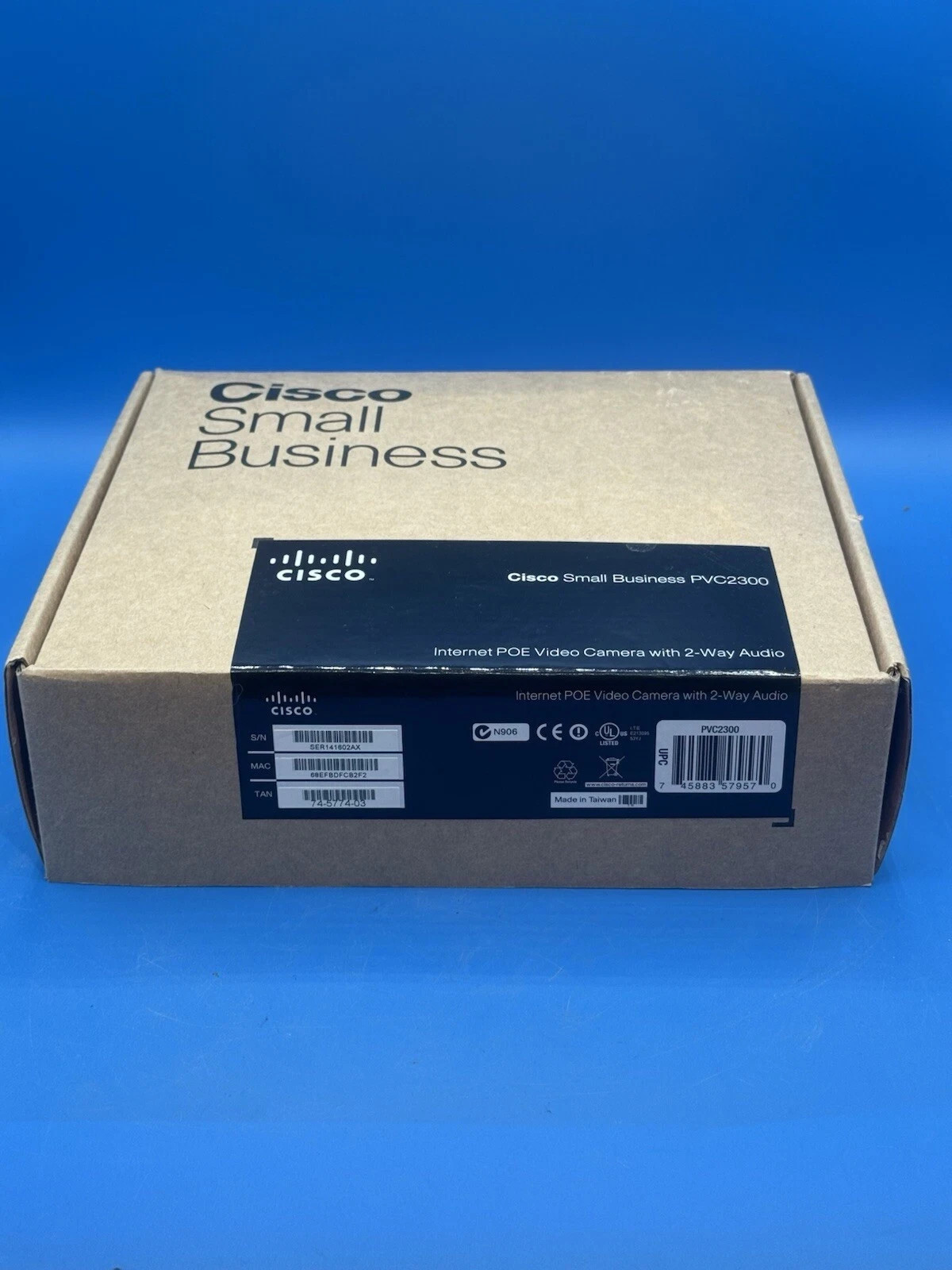 Cisco PVC2300 Business Internet POE Security Video Camera with 2-Way Audio NEW.