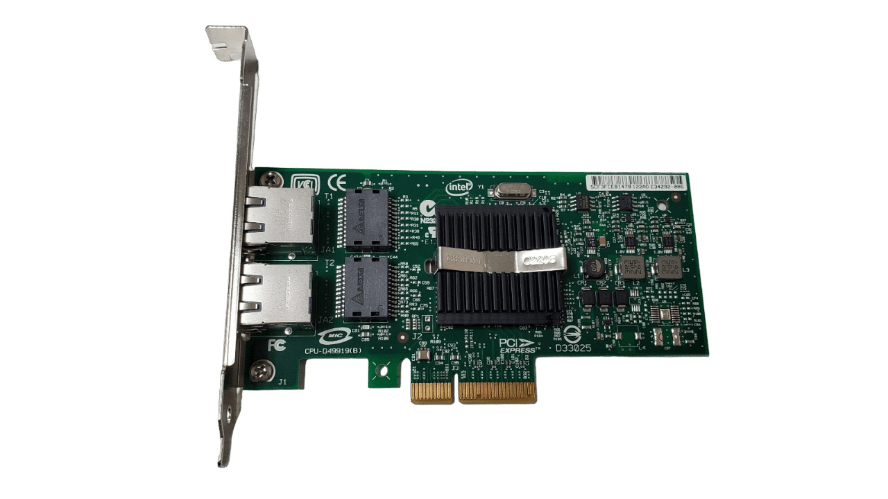 IBM Intel Pro 1000PT Dual Port Network Card 46K6601 Full Height Bracket