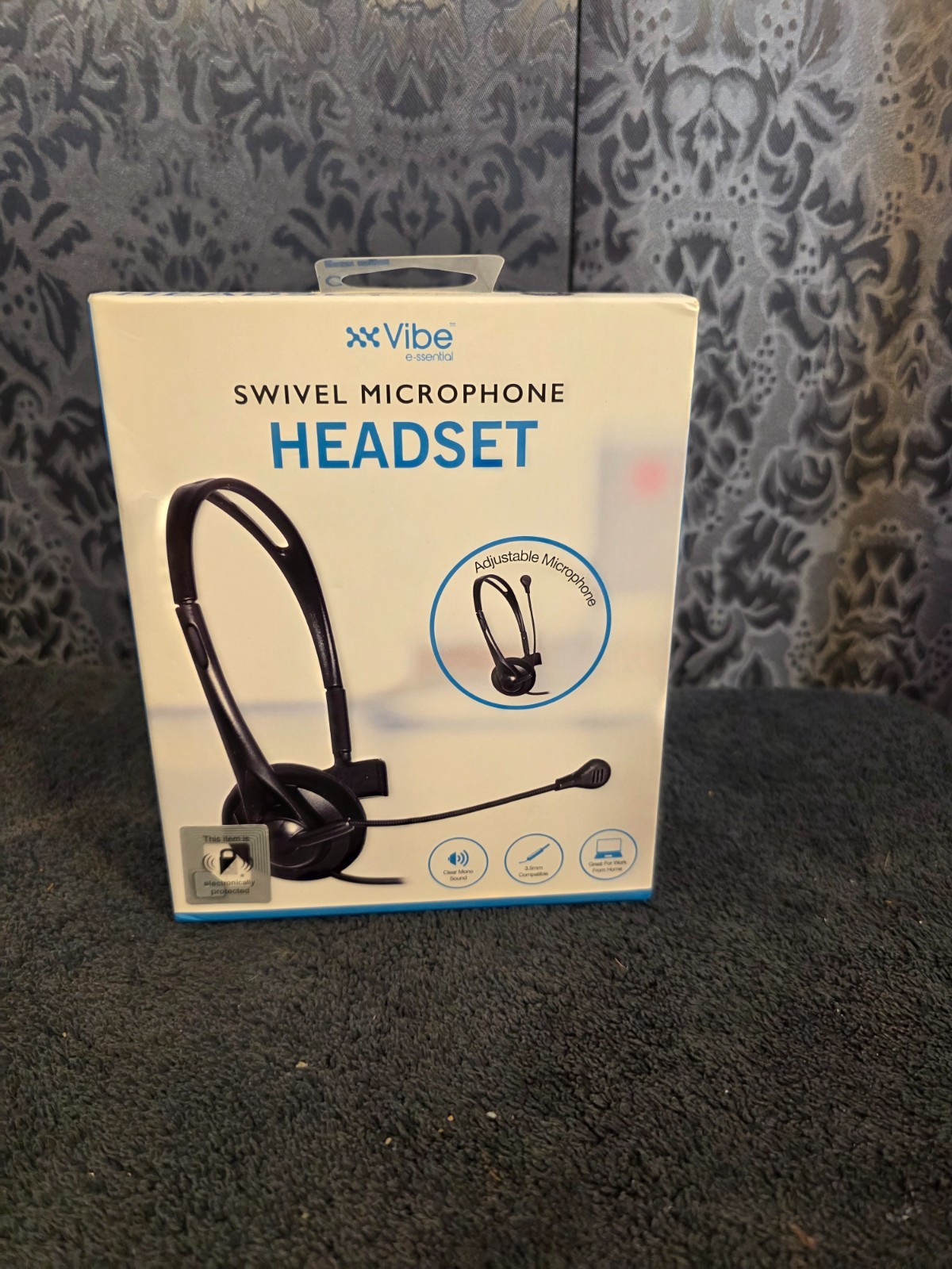 Vibe Swivel 3.5mm compatible adjustable Microphone clear mono sound Headset