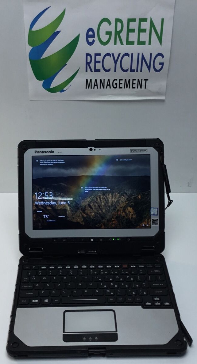 Panasonic Toughbook CF-20-1 M5-6Y57 1.10GHz 8GB Ram 256GB SSD Win 10 Pro Tested