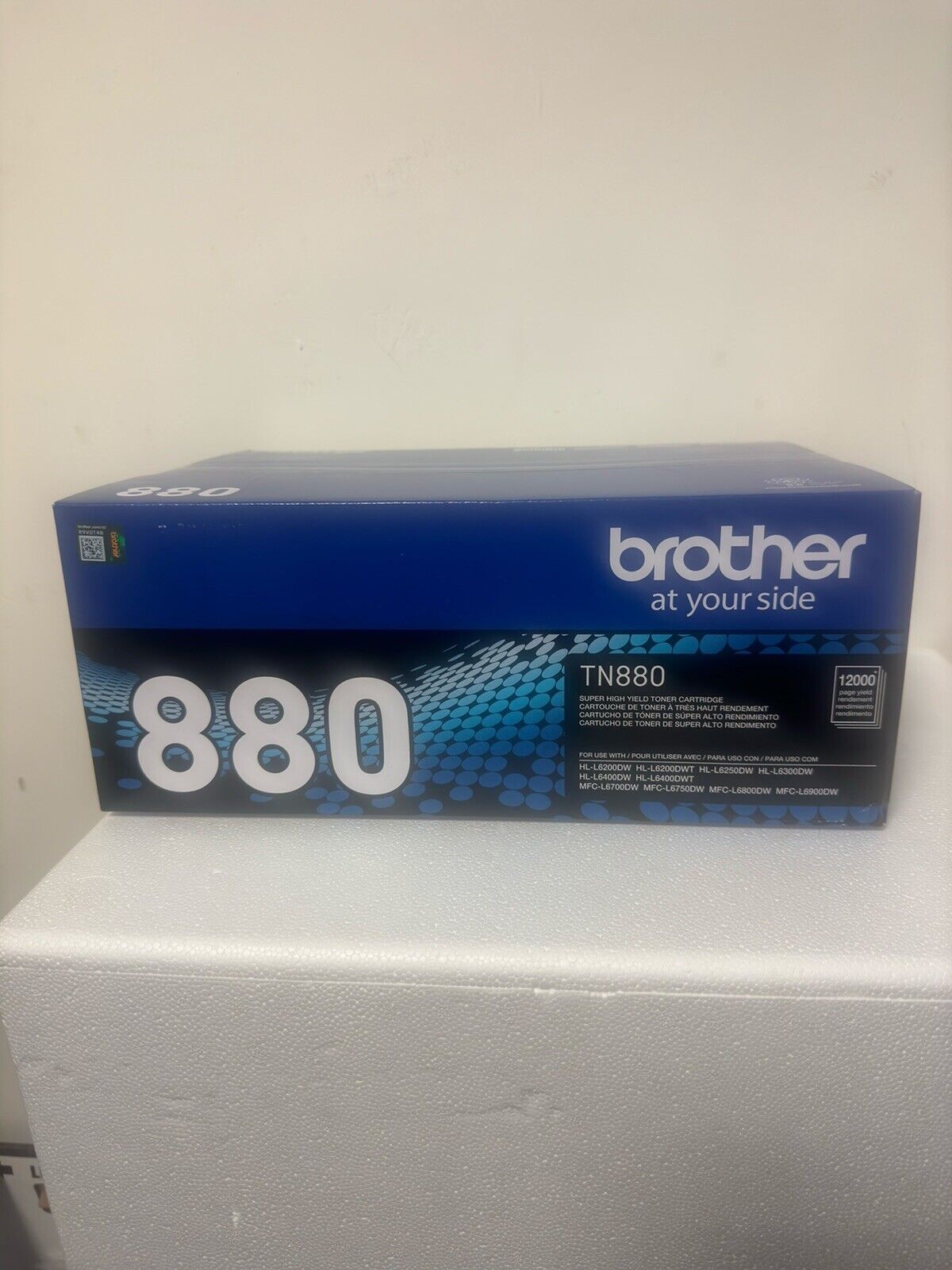 New Genuine Brother TN-880 Black Toner Cartridge - Factory Sealed Box