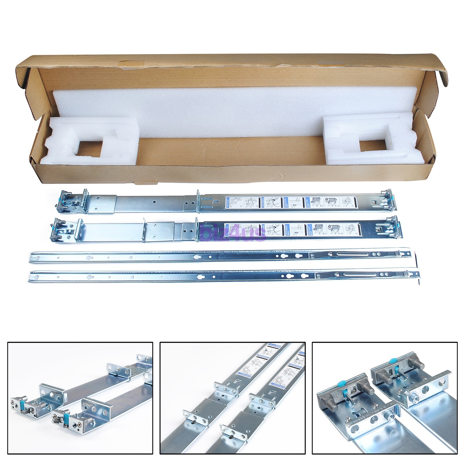 New For Dell PowerEdge R640 R440 R6415 1U Static Ready Rails Rail Kit 053D7M US
