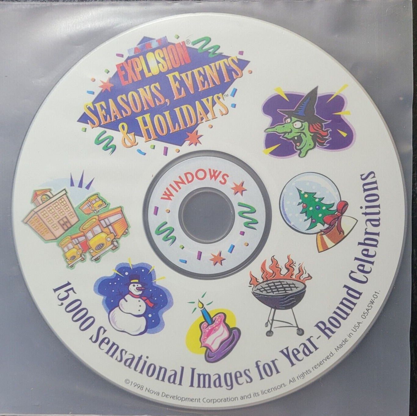 Art Explosion Seasons, Events & Holidays Clip Art Images Windows PC Software CD-
