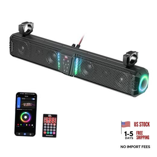 Midnight 80 32-inch UTV Sound Bar Compatible with RZR Golf ATV 32 Inches Black