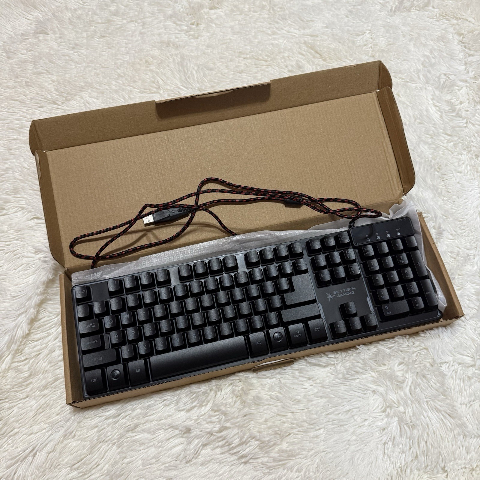 Skytech Gaming Wired USB RGB Backlit Keyboard Anti-Ghosting Multimedia Black