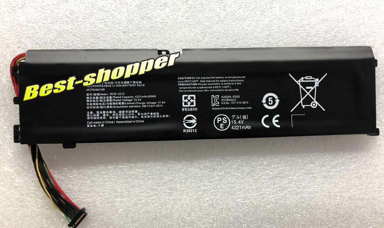 US OEM New RC30-0270 RZ09-0270 RZ09-0300 Battery for Razer Blade 15 2018 2019
