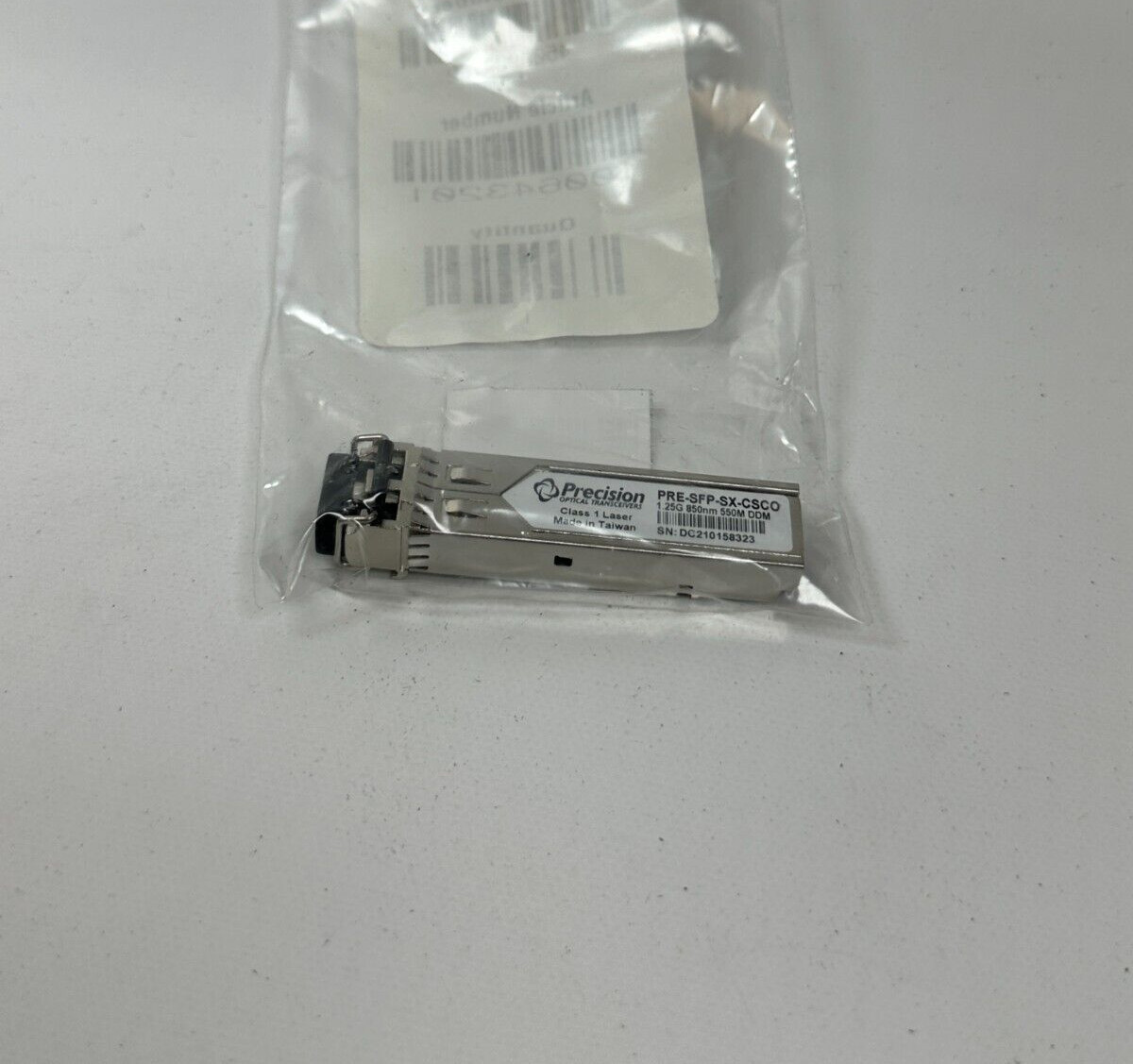 Precision Optical PRE-SFP-SX-CSCO 1.25G 850mm 550W DDM SFP Transceiver - NEW