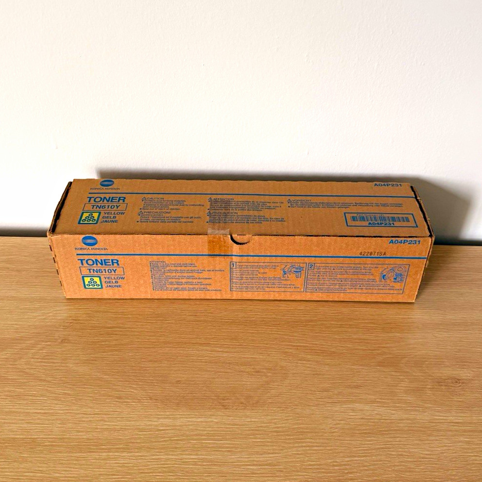 Konica Minolta TN610Y (A04P231) Genuine Yellow Laser Toner Cartridge 