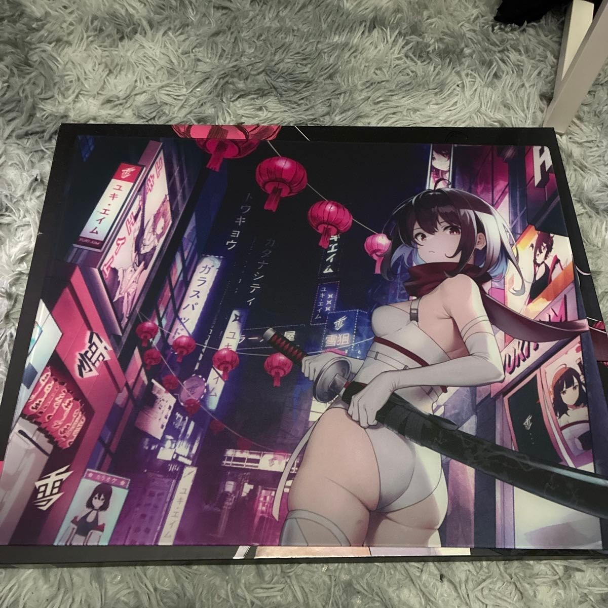 Yuki Aim Katana Large Glass Gaming Mouse Pad PC Desk Mat Gaming Accessory