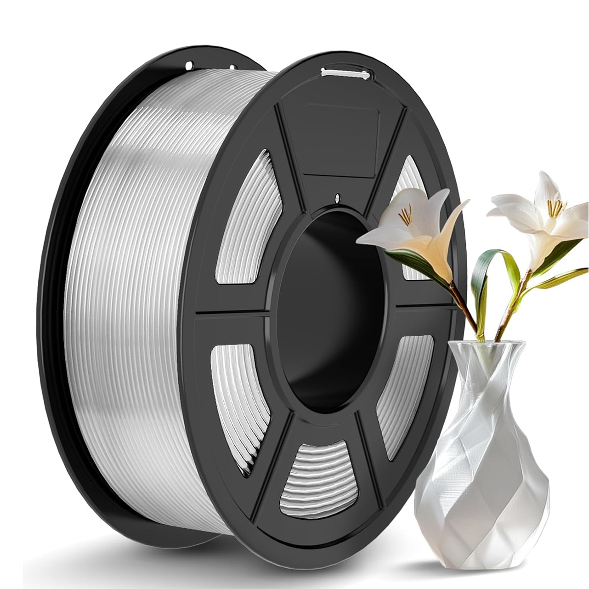 JAYO 1.1KG PLA+ Clear 3D Printer Filament 1.75mm PLA PLUS High Strength