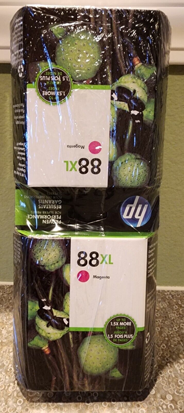 Lot of (4) Genuine  New HP 88XL, C9392AN Magenta Ink Cartridges Sealed