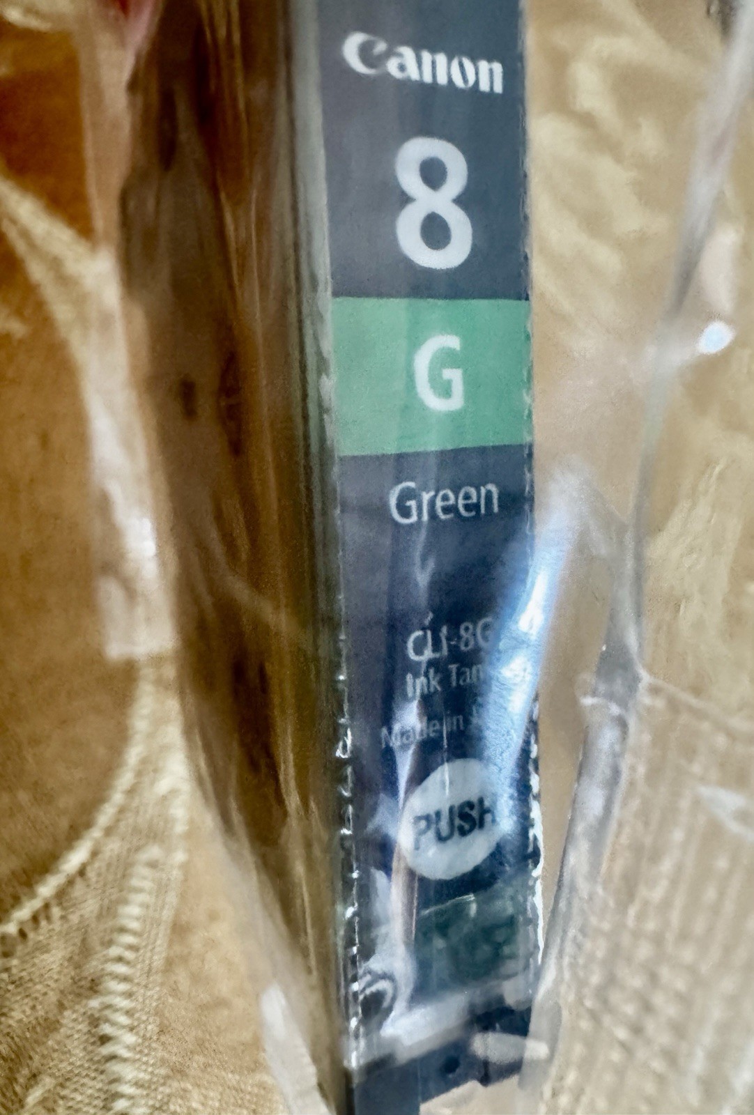 Genuine Canon CLI-8G  Green Ink Cartridge New Open Box