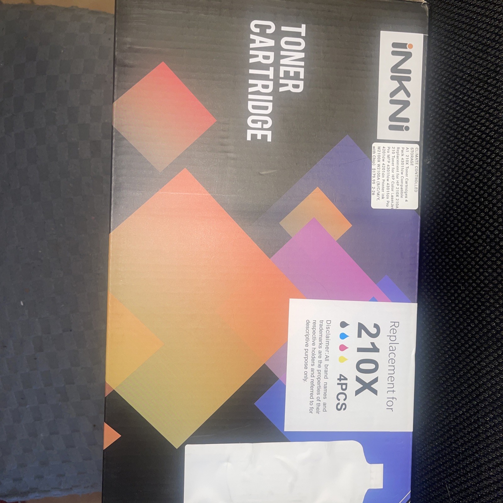 210A Toner Cartridges 4 pack (with chip)- BRAND NEW sealed box 