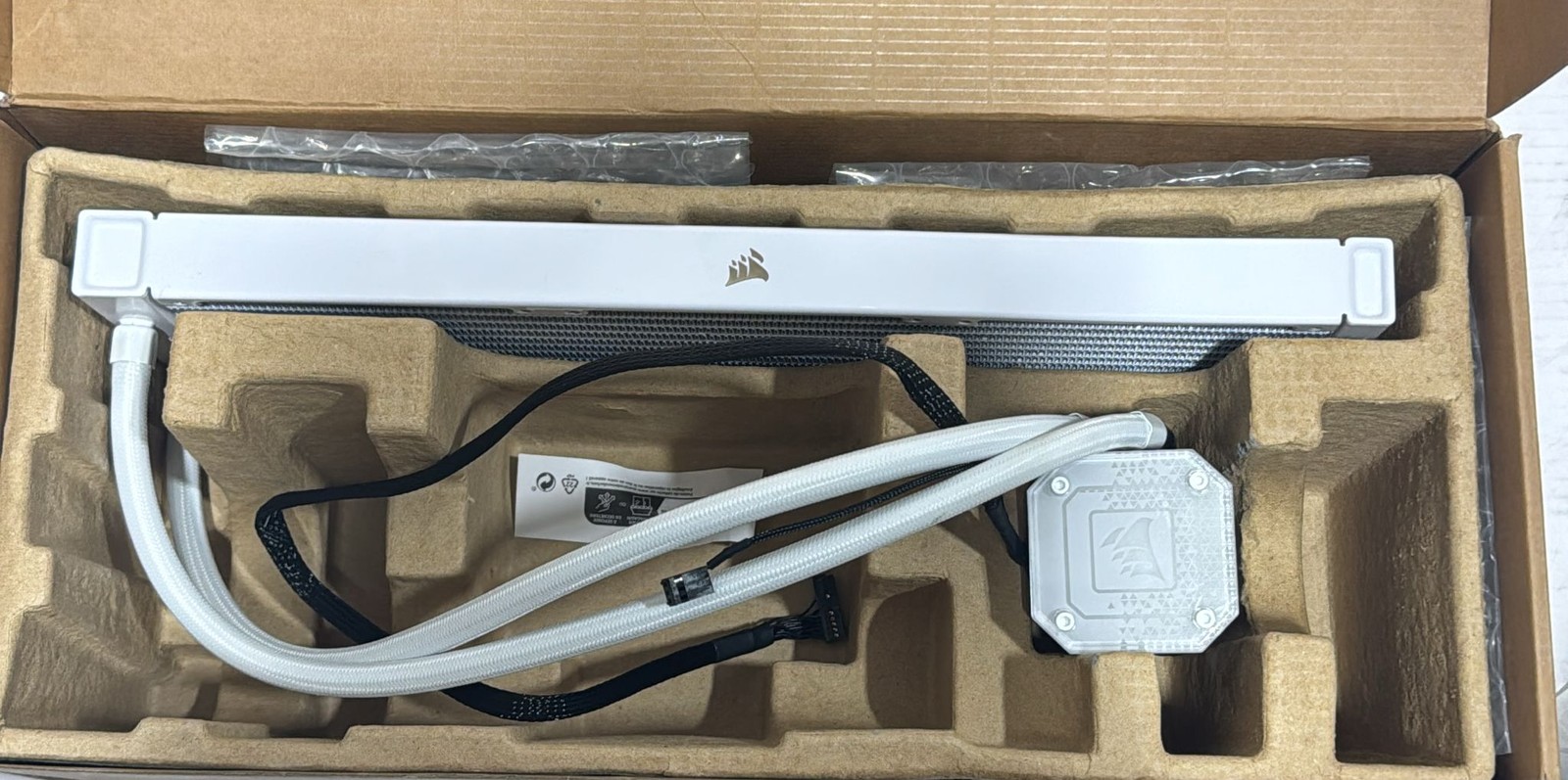 iCUE H150i 360mm ELITE CAPELLIX Liquid CPU Cooler Only - White (/RT6-24428-HI...
