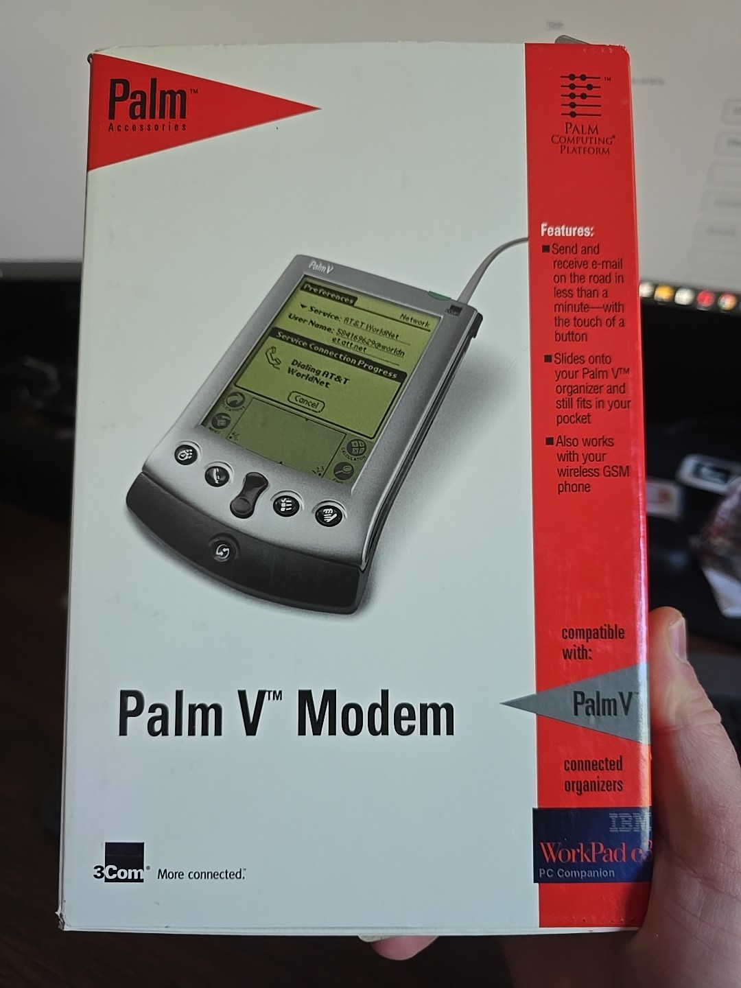 3Com Genuine Palm V Modem 10401U IBM WordPad c3 New Sealed