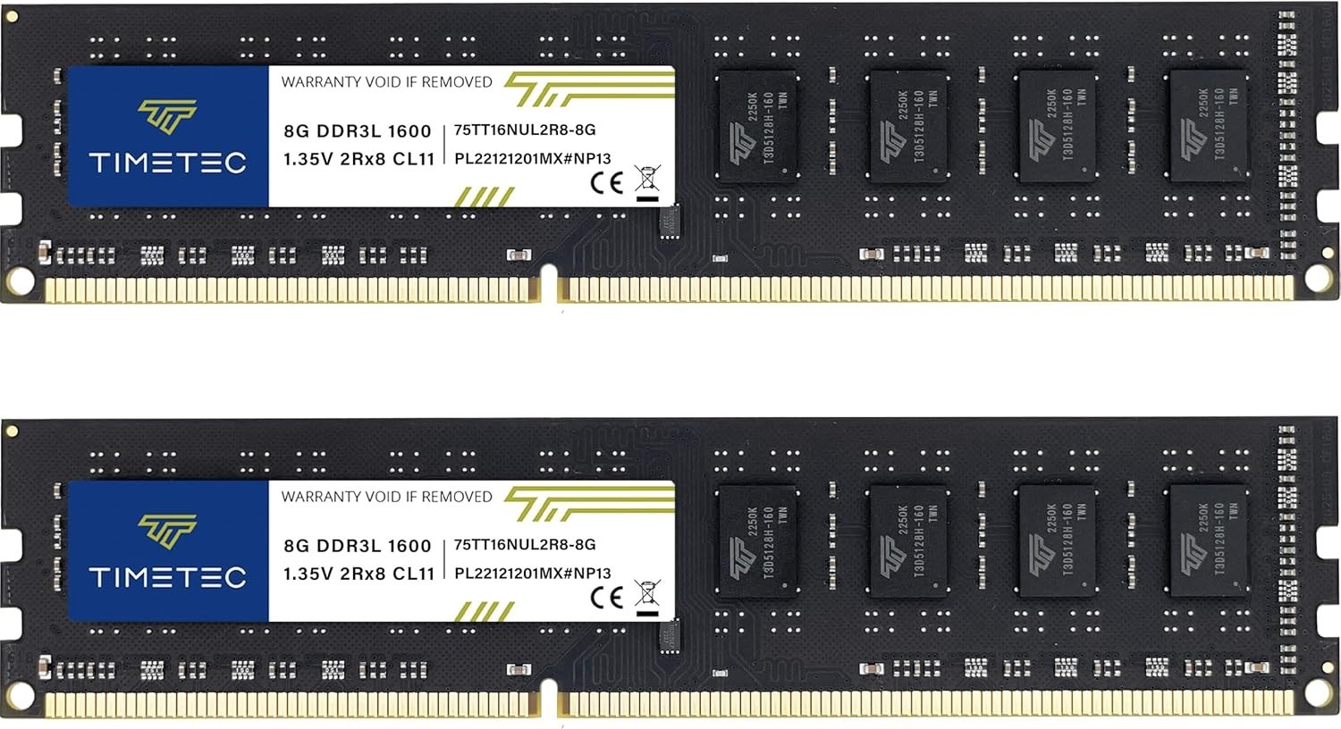 High-Performance 16GB DDR3 RAM (2x8GB) 1600MHz - Lifetime  Included