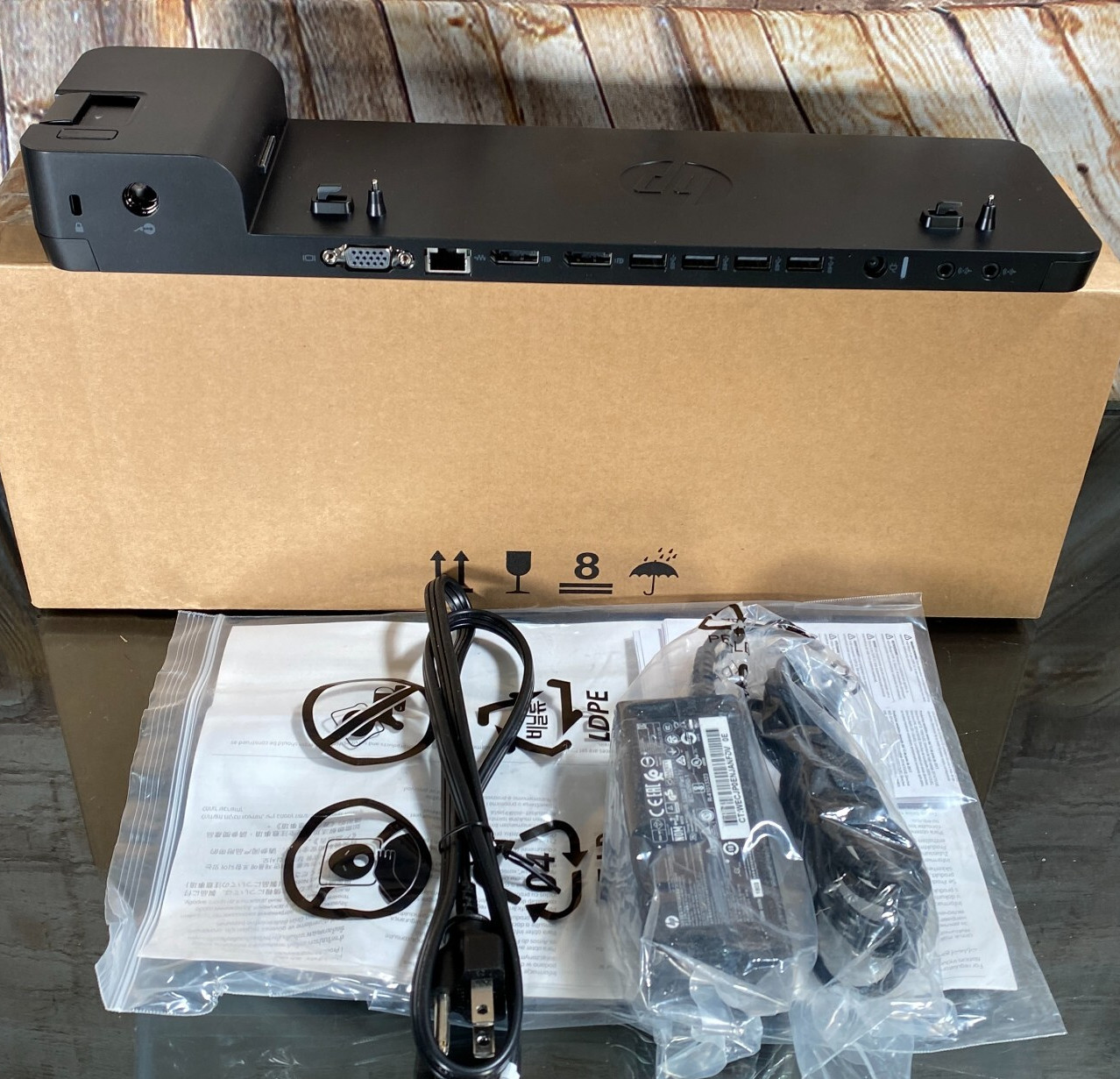 HP 2013 UltraSlim Docking Charging Station 65W Adapter ELITEBOOK ProBook ZBook